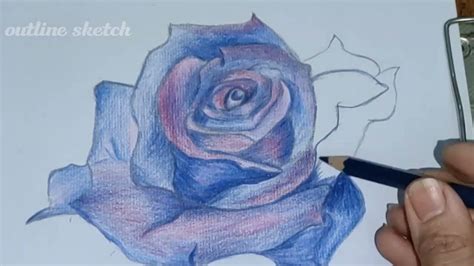 رسم ورده جميله بالخطواترسم ورد How To Draw A Flower Youtube