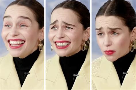 'Her eyebrows live their own lives': fans laugh at Emilia Clarke's expressive facial expressions ...