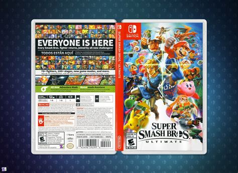 Super Smash Bros Ultimate: Replacement Cover Art Insert & Case Nintendo Switch | eBay