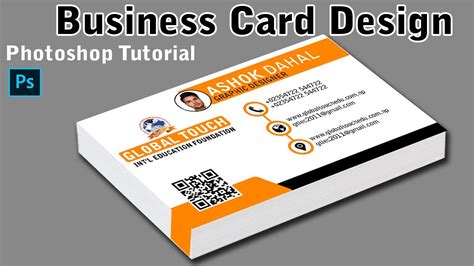 How To Make Business Card Design In Adobe Photoshop Cs 3 Business