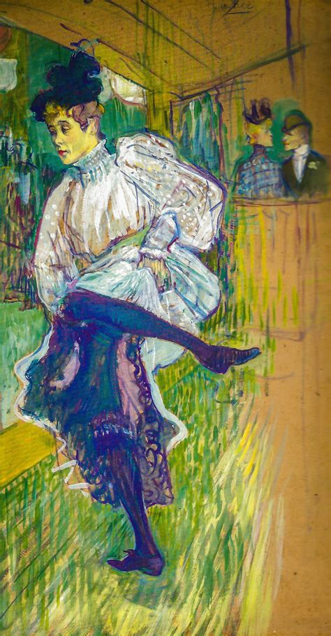 Jane Avril Che Danza Quadro Di Toulouse Lautrec