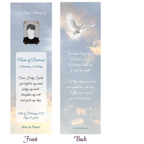 10 Best Obituary Bookmarks Free Printable Artofit