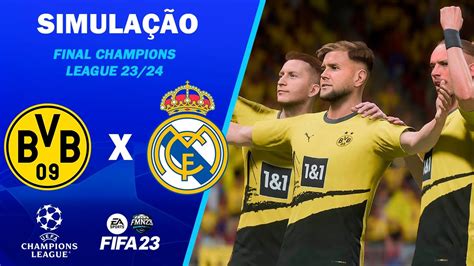 Borussia X Real Madrid Final Champions League 2024 SimulaÇÃo Youtube