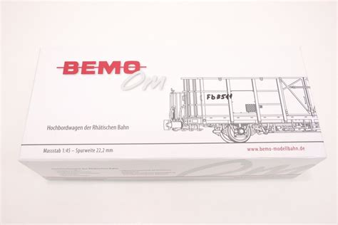 Bemo 9455 111 RhB Fb 8511 Stahlwand Hochbordwagen 0m Kaufen Auf Ricardo