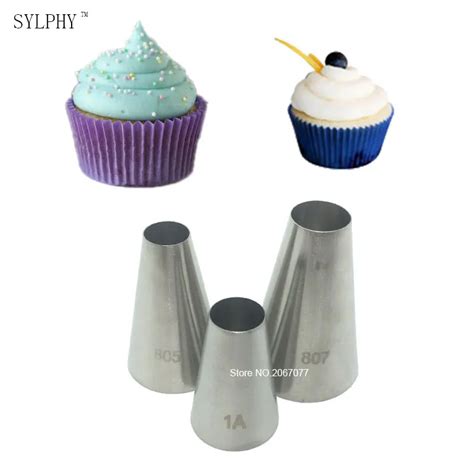 A Round Cake Cream Decorating Tips Set Cupcake Stainless