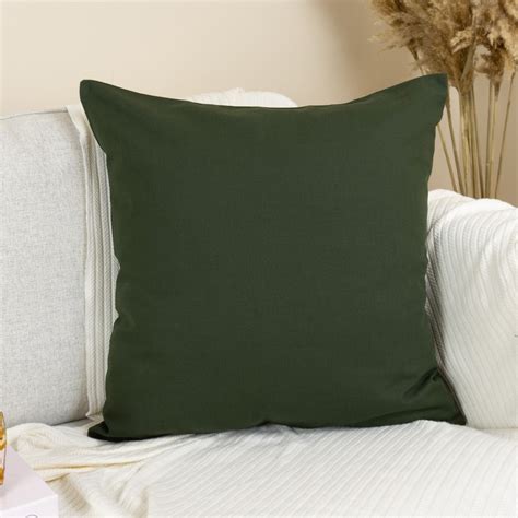 Green Linen Pillow Etsy