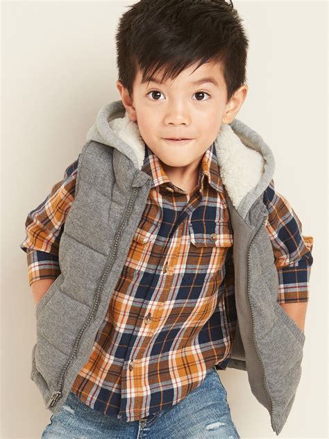 2 In 1 Hooded Puffer Vest For Toddler Boys Old Navy