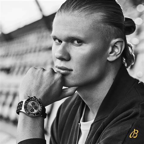 Erling Haaland Poses With Breitling Watch In Photoshoot As Star