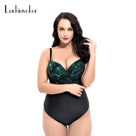 Aliexpress Buy Sexy Plus Size One Piece Swimsuit High Cut