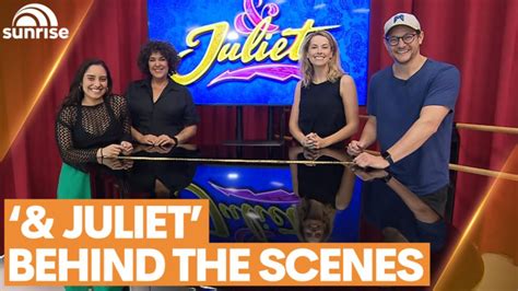 Casey Donovan Rob Mills And The Cast Of And Juliet Take Sunrise Behind