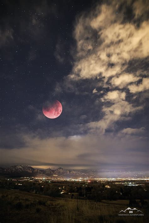 Supermoon Bloodmoon Bluemoon Over Boulder January St