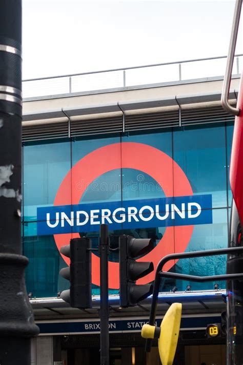 London Tube Sign In Brixton Editorial Image Image Of Modern Great