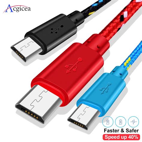 Caricabatterie Usb Cavo Micro Usb M M M Per Samsung Xiaomi Huawei