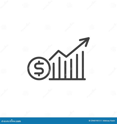 Stock Market line icon stock vector. Illustration of graphics - 294019513