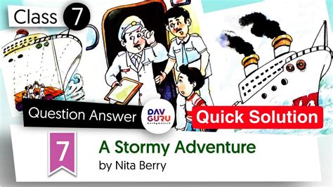 Chapter 7 A Stormy Adventure Class 7 Dav English Literature