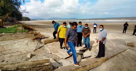 Pahang beaches battered by severe erosion after monsoon high tides | New Straits Times