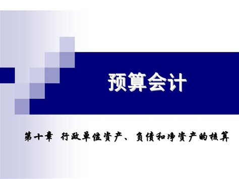 第十章 行政单位资产、负债和净资产的核算word文档在线阅读与下载无忧文档