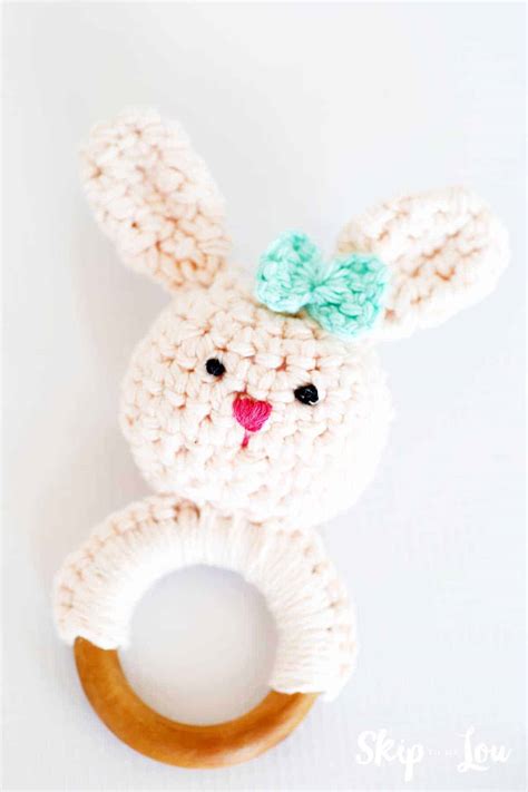 Crochet Bunny Teether Pattern Skip To My Lou