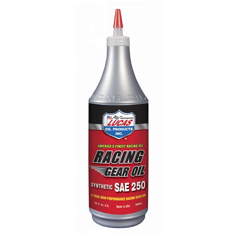 Lucas Oil Products Synthetic Sae Racing Gear Oil Tiger Motors Inc