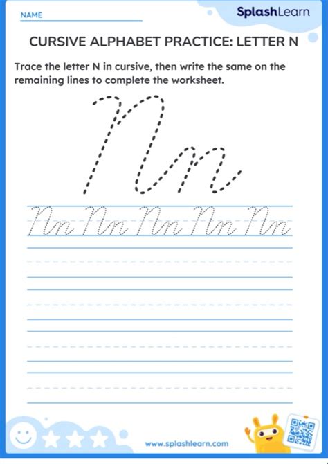 Cursive Writing Worksheets for Kids Online