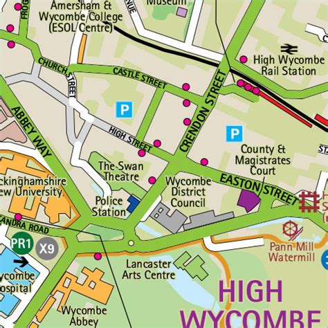 High Wycombe Town Centre Map