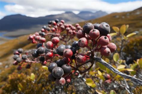 El Majestuoso Calafate Bayas De Patagonias Andes Stock De Ilustraci N