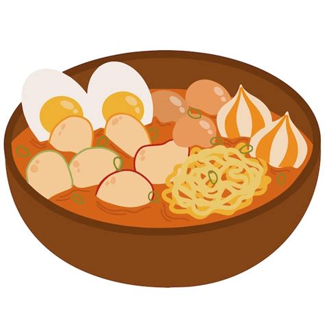 Ilustraci N Vectorial De Bocadillos De Comida Caliente Indonesia