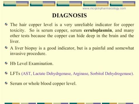 Copper Poisoningtoxicity