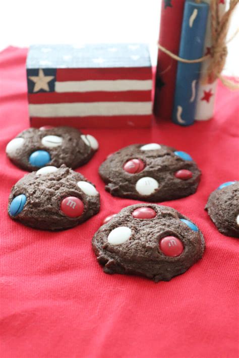 Red White And Blue Mandm Cookies