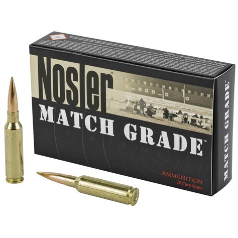 Nosler 60115 Match Grade RDF 6 5Creedmoor 140gr Hollow Point Boat Tail