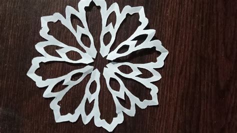 Snowflake Flower Making Super White Paper Snowflake Flower