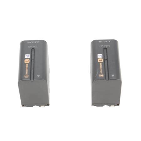 Used Sony NP F970 L Series Info Lithium Battery Pack Pair SKU 1774236