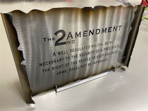 Second Amendment Metal Sign Second Amendment Ts Gun Owner T