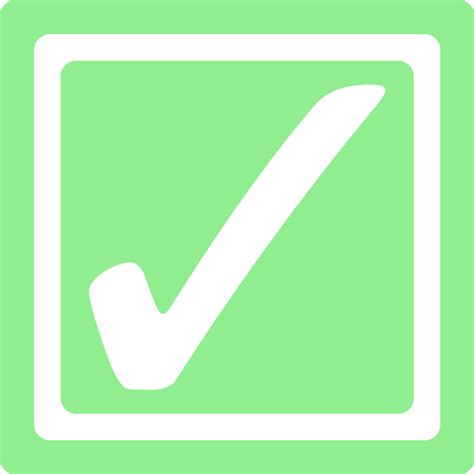 Check Mark Checkbox Clip Art Green Checkbox Cliparts Png Download