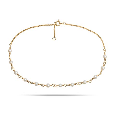 Anklet w. Pearls - The Jewellery Pressroom