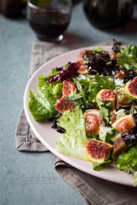 Crispy Prosciutto Fig Salad with Lemon, Chive and Honey Dressing | Fake Food Free