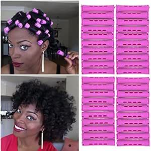 Amazon Purple Perm Rods Set For Natural Hair Pcs Plastic Cold