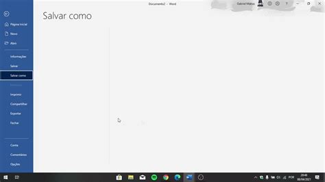 Como Salvar Um Documento No Word Dicas R Pidas Youtube