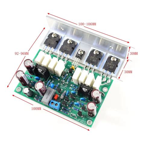 L20 200w8r Mono Power Amplifier Finished Board With Angle Aluminum