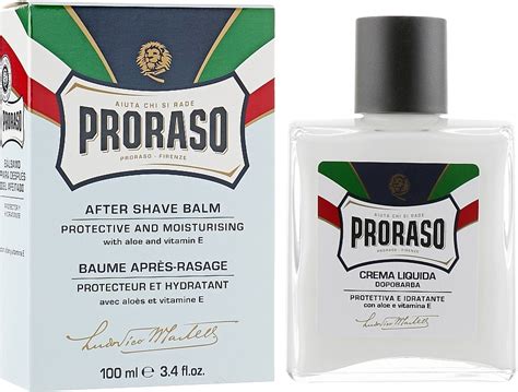 Bálsamo aftershave con aloe vera y vitamina E Proraso Blue Line After