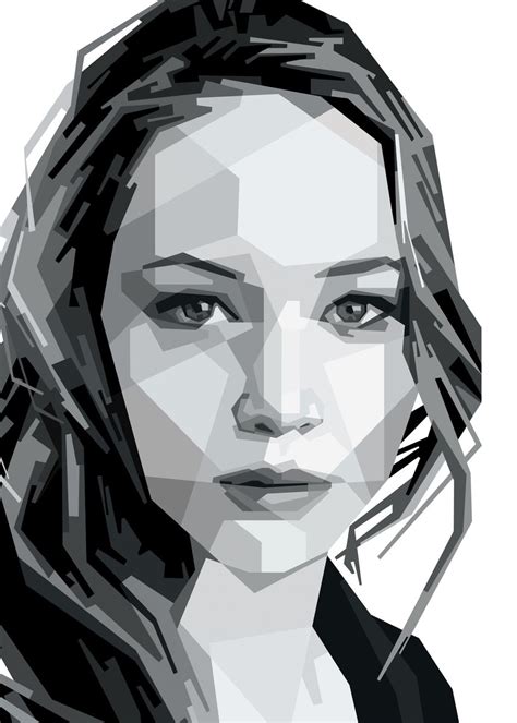 Jennifer Lawrence Poster Picture Metal Print Paint By Ef Fadli