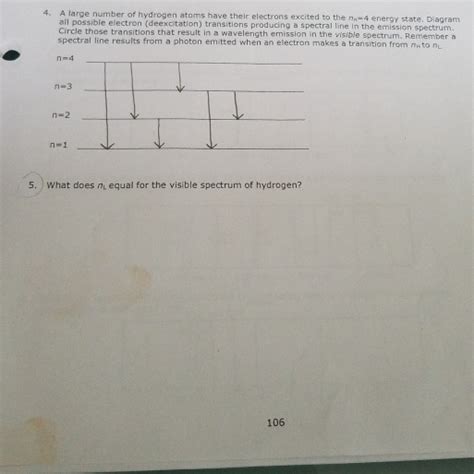 Solved A Large Number Of Hydrogen Atoms Have Their Chegg