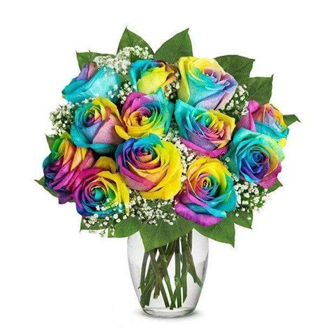 Rainbow Roses - Lilac Flower Shop