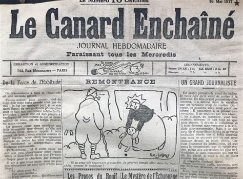 N 46 Du Canard Enchaîné 16 Mai 1917 Couac