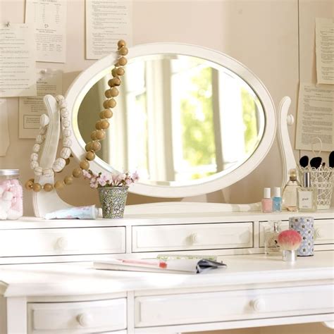 Lilac Mirror Vanity Desk Hutch | Pottery Barn Teen