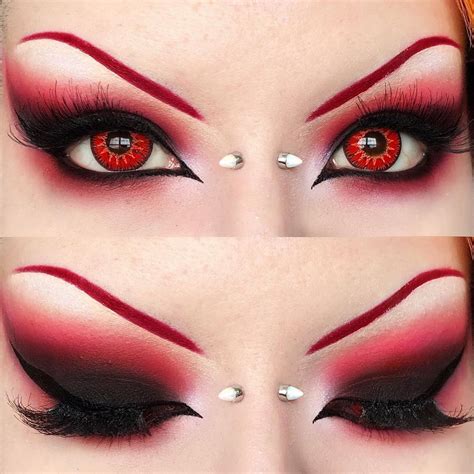 Ttdeye Mystery Red Colored Contact Lenses In 2021 Halloween Eye Makeup Halloween Makeup Looks