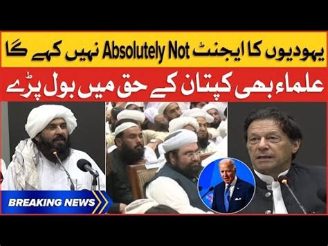 Imran Khan Absolutely Not Peshawar Ulema Shows Unconditional Support