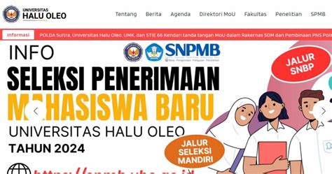 Jadwal Pemeriksaan Kesehatan Calon Mahasiswa Baru Universitas Halu Oleo