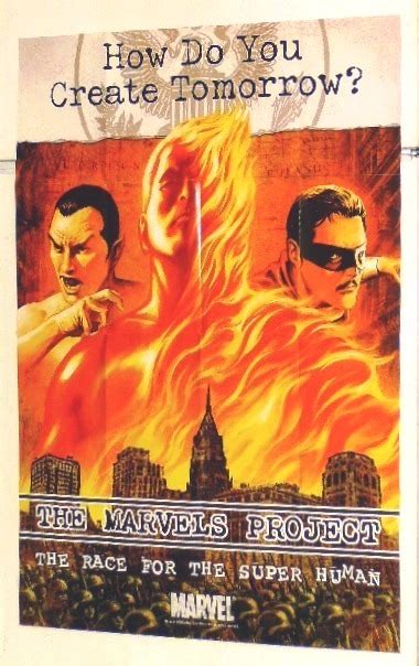 The Marvels Project Comic Poster Human Torch Submariner Comic Books