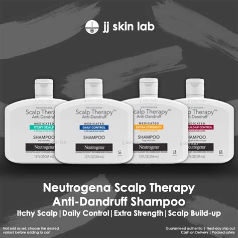 Neutrogena Scalp Therapy Anti Dandruff Medicated Shampoo Itchy Scalp Daily Control Extra